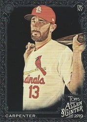 2019 Topps Allen & Ginter X Base Set Matt Carpenter #230 card