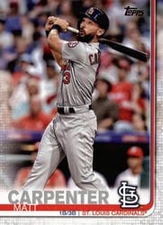 2019 Topps Base Set Matt Carpenter #84 card