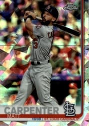 2019 Topps Chrome Sapphire Edition Base Set Matt Carpenter #84 card