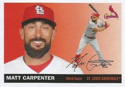 2020 Topps Archives Base Set Matt Carpenter #92 card