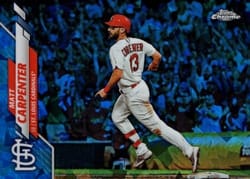 2020 Topps Chrome Sapphire Edition Base Set Matt Carpenter #113 card