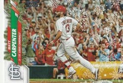 2020 Topps Holiday Base Set Matt Carpenter #HW109 card