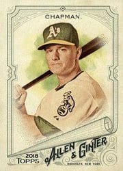 2018 Topps Allen & Ginter Base Set Matt Chapman #310 card
