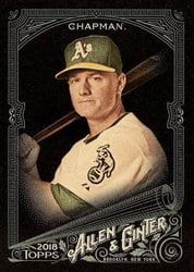2018 Topps Allen & Ginter X Base Set Matt Chapman #310 card