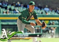 2018 Topps Base Set Matt Chapman #669 card