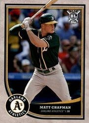 2018 Topps Big League Base Set Matt Chapman #154 card