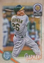 2018 Topps Gypsy Queen Base Set Matt Chapman #128 card