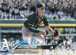 2018 Topps Holiday Base Set Matt Chapman #HMW34 card