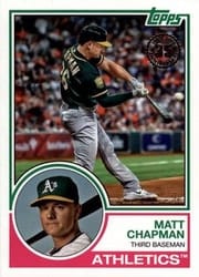 2018 Topps Update 1983 Topps Matt Chapman #83-22 card