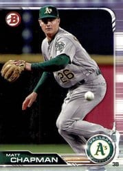 2019 Bowman Base Set Matt Chapman #11 card