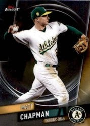 2019 Finest Base Set Matt Chapman #5 card