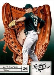 2019 Panini Leather & Lumber Base Set Matt Chapman #35 card