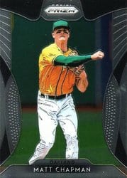 2019 Panini Prizm Base Set Matt Chapman #140 card