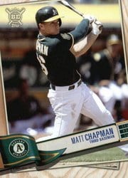 2019 Topps Big League Base Set Matt Chapman #166 card