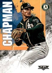 2019 Topps Fire Base Set Matt Chapman #67 card
