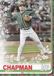 2019 Topps Holiday Base Set Matt Chapman #HW57 card