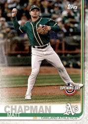 2019 Topps Opening Day Base Set Matt Chapman #135 card