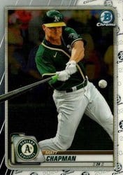 2020 Bowman Chrome Base Set Matt Chapman #43 card