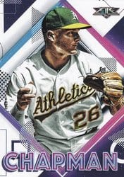 2020 Topps Fire Base Set Matt Chapman #190 card