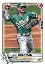 2021 Bowman Base Set Matt Chapman #37 card