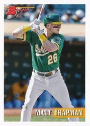 2021 Bowman Heritage Base Set Matt Chapman #88 card