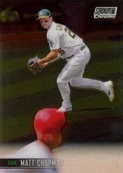 2021 Stadium Club Chrome Base Set Matt Chapman #254 card