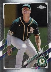 2021 Topps Chrome Base Set Matt Chapman #62 card