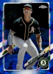 2021 Topps Chrome Sapphire Edition Base Set Matt Chapman #3 card