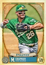 2021 Topps Gypsy Queen Base Set Matt Chapman #134 card