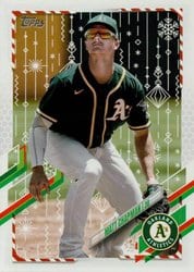 2021 Topps Holiday Base Set Matt Chapman #HW113 card