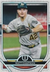 2021 Topps Tribute Base Set Matt Chapman #70 card