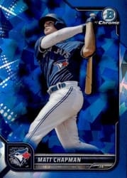 2022 Bowman Chrome Sapphire Edition Base Set Matt Chapman #2 card