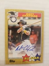 2022 Topps 1987 Topps Baseball All-Star Autographs Matt Chapman #87ASA-MC card