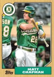 2022 Topps 1987 Topps Baseball (Series 2) Matt Chapman #87TB-47 card