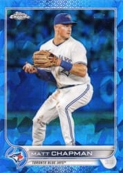 2022 Topps Chrome Update Sapphire Edition Base Set Matt Chapman #US235 card