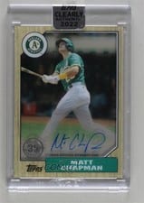 2022 Topps Clearly Authentic 1987 Topps Baseball Autographs Matt Chapman #87TBA-MC card