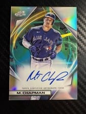 2022 Topps Cosmic Chrome Autographs Matt Chapman #CCA-MC card