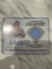 2023 Topps Pristine Around the Diamond Autograph Relics Matt Chapman #ADR-MC card