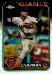 2024 Topps Chrome Logofractor Edition Base Set Matt Chapman #81 card