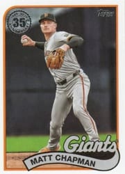 2024 Topps Update 1989 Topps Baseball 35th Anniversary Matt Chapman #89US-14 card