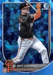 2025 Bowman Chrome Sapphire Edition Base Set Matt Chapman #49 card
