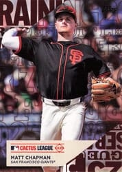 2025 Topps Training Grounds Matt Chapman #TG-25 card