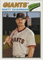 2026 Topps Heritage Base Set Matt Chapman #114 card