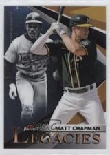 2021 Finest Legacies Matt Chapman / Rickey Henderson #FL-MCH card