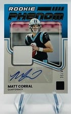 2022 Donruss Rookie Phenom Jersey Autographs Matt Corral #RPA-2 card