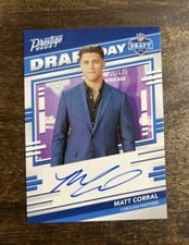2022 Panini Prestige Draft Day Signatures Matt Corral #DDS-MC card