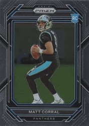 2022 Panini Prizm Base Set Matt Corral #304 card