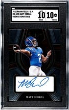 2022 Panini Select Draft Picks Rookie Signatures Matt Corral #RS-MCO card