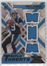 2022 Panini XR Rookie Triple Threats Materials Matt Corral #RTT-MC card