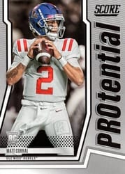 2022 Score PROtential Matt Corral #P-MC card
